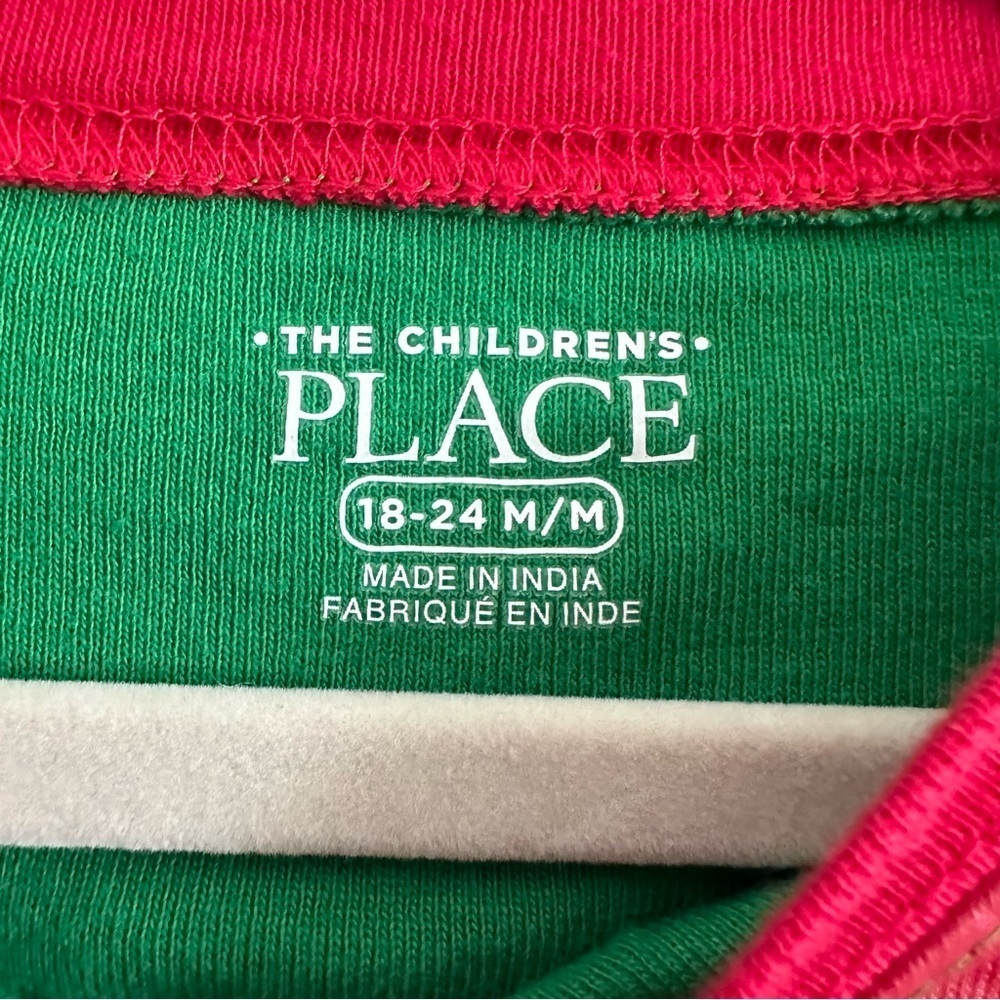 Size 18-24M The Children’s Place Kids Elf Christmas Pajama Set - Picture 5 of 6